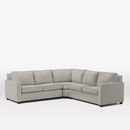 Online Designer Combined Living/Dining Henry® 3-Piece L-Shaped Wedge Sectional (MARLED MICROFIBER, ASH GRAY)