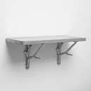 Online Designer Dining Room Stainless Steel Shelf + Silver Branch Bracket, 3'