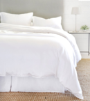 Online Designer Bedroom Parker Bamboo Duvet Set in White by Pom Pom at Home