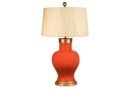 Online Designer Combined Living/Dining Couture Cove Table Lamp, Tangerine