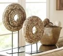 Online Designer Combined Living/Dining WOODEN MEDALLION ON A STAND (SMALL + LARGE)