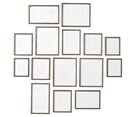 Online Designer Combined Living/Dining Wood Gallery Frames in a Box - Set of 15