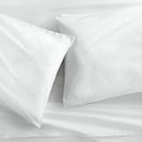 Online Designer Bedroom organic white percale queen sheet set