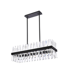 Online Designer Combined Living/Dining Maariya 20 - Light Kitchen Island Square / Rectangle Chandelier with Crystal Accents