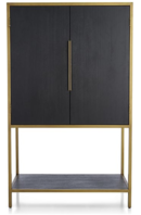 Online Designer Living Room Oxford Black Bar Cabinet