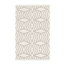 Online Designer Living Room Diamond Stripe Wool Dhurrie - Ivory