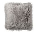 Online Designer Home/Small Office MONGOLIAN FAUX FUR PILLOW COVER - FROST GRAY
