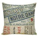Online Designer Home/Small Office Football Pillow Cover - 100% cotton front, cotton or burlap back Vintage Sports Theme