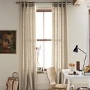 Online Designer Home/Small Office Linen Cotton Grommet Curtain - Flax