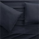 Online Designer Bedroom Lino II Midnight Blue Linen Full Sheet Set
