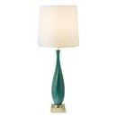 Online Designer Living Room Ceramic Twist Table Lamp, Tall, Teal