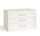 Online Designer Bathroom Sutton Closet 3-Drawer Cabinet, White