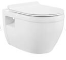 Online Designer Bathroom vy Dual-Flush Elongated Wall-Mount Toilet (Seat Included)