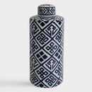Online Designer Bedroom Blue And White Ceramic Cylinder Jars
