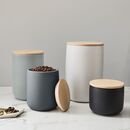 Online Designer Kitchen Kaloh Stoneware Kitchen Canisters w/ Wood Tops