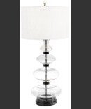 Online Designer Combined Living/Dining Estelle Stacked Glass & Iron Table Lamp