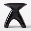 Online Designer Living Room FORCELLA HIGH-GLOSS BLACK SIDE TABLE