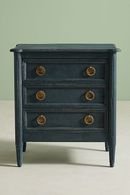 Online Designer Combined Living/Dining Washed Wood Nightstand