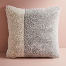 Online Designer Living Room Colorblock Shag Pillow Cover