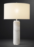 Online Designer Combined Living/Dining CYLINDRICAL COLUMN MARBLE TABLE LAMP