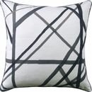 Online Designer Bedroom Channels Pillow 22x22 - Ryan Studio (EBONY)
