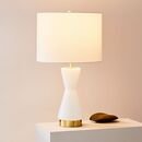 Online Designer Combined Living/Dining Metalized Glass USB Table Lamp - Large
