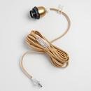 Online Designer Combined Living/Dining Gold Electrical Cord Swag Kit