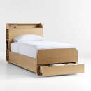 Online Designer Bedroom Malcolm Wood Kids Storage Bed with Shelves