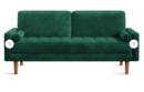 Online Designer Bedroom Enedelia 69.3'' W Velvet Rolled Arm Sofa Loveseat
