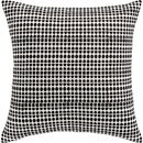 Online Designer Combined Living/Dining Pantagrid Block Print Black Pillow