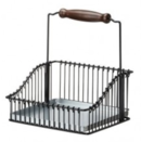 Online Designer Living Room Ikea Steel Wire Basket with Handle 102.381.48, 7.75-inch, Black