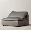 Online Designer Combined Living/Dining CLOUD MODULAR LEATHER ARMLESS CHAIR