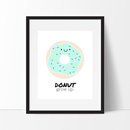 Online Designer Kids Room Mint Donut Print