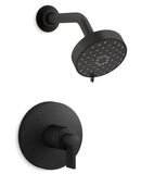 Online Designer Bathroom Kohler Components Shower Only Trim Package with 2 GPM Multi Function Shower Head with Lever Handle and MasterClean Technology - Less Rough In