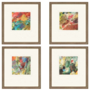 Online Designer Combined Living/Dining PALETTE GICLEE BY SIKES 4 PIECE FRAMED PAINTING PRINT SET
