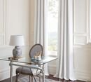 Online Designer Bedroom Custom Belgian Flax Linen Rod Pocket Curtain - White