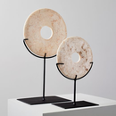 Online Designer Combined Living/Dining Marble Disc On Stand