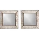 Online Designer Living Room Set of 2 Dubois Small Square Wall Mirrors