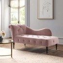 Online Designer Living Room Schull Tufted One Arm Left-Arm Chaise Lounge
