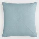 Online Designer Living Room Dusty Blue Herringbone Cotton Throw Pillow