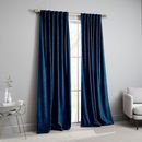 Online Designer Bedroom Worn Velvet Curtain - Regal Blue