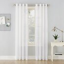 Online Designer Living Room Ciaran Solid Sheer Grommet Single Curtain Panel