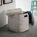 Online Designer Living Room Metallic Woven Oversized Basket