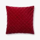 Online Designer Combined Living/Dining Red Lattice Pillow (Set of 2)
