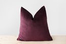 Online Designer Bedroom Burgundy Velvet Pillow Cover 
