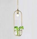 Online Designer Business/Office Hanging plant vase pendant light in brass