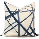 Online Designer Bedroom Periwinkle Blue Channels Pillow Cover