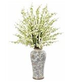 Online Designer Living Room Artificial Cherry Blossom Floral Arrangements in Vase