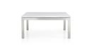 Online Designer Living Room Parsons White Marble Top/ Stainless Steel Base 48x28 Small Rectangular Coffee Table