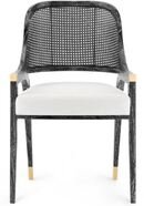 Online Designer Combined Living/Dining Black Wicker Chair
